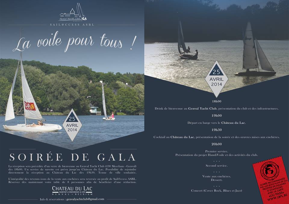Soirée de Gala le 25/04 au Chateau du Lac