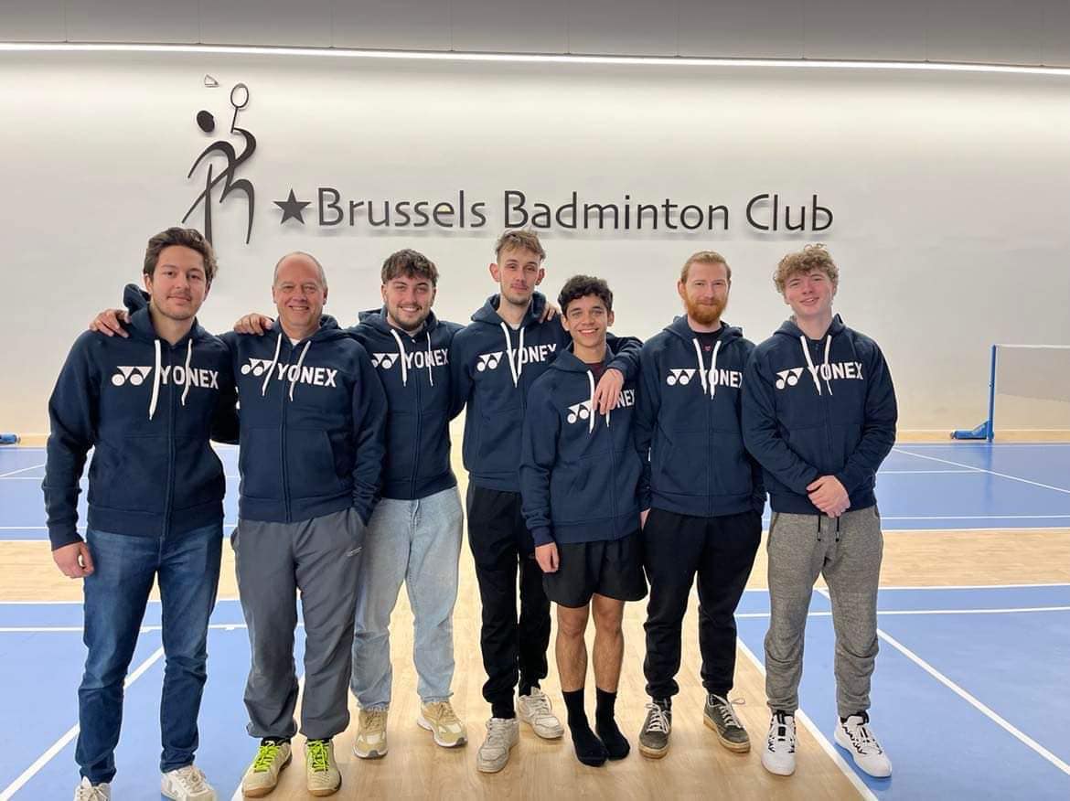 Les entraineurs du Brussels Badminton Club