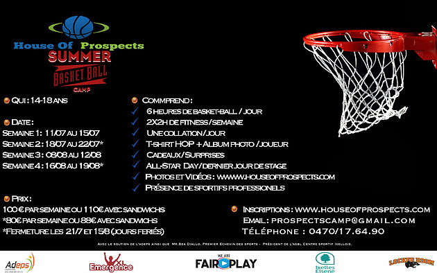 House Of Prospects Summer Basket-ball Camp 2016